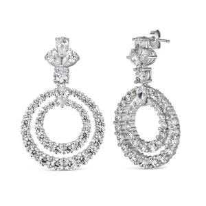 Caliente Double Halo 5.50ctw Earrings