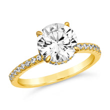 Hidden Halo 1.50 Carat Diamond Crystalline Ring