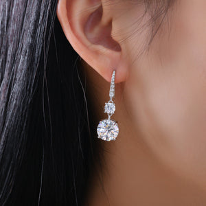 Cha-Cha 3 Carat Diamond Crystalline Earrings