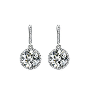 Perfect Halo 2 Carat Dangle Earring