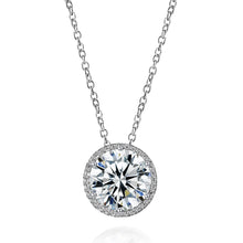 Perfect Halo 5 Carat Diamond Crystalline Necklace
