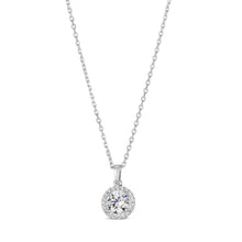 1.50 Carat Mini Halo Gem Necklace