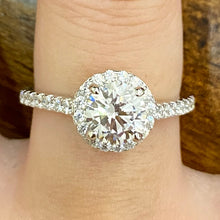 1 Carat Classic Halo Engagement Ring