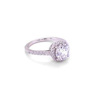 2 Carat Classic Halo Engagement Ring