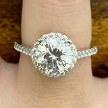 2 Carat Classic Halo Engagement Ring