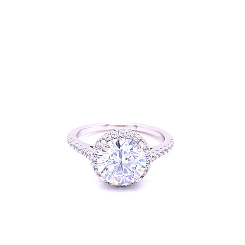 3 Carat Classic Halo Engagement Ring
