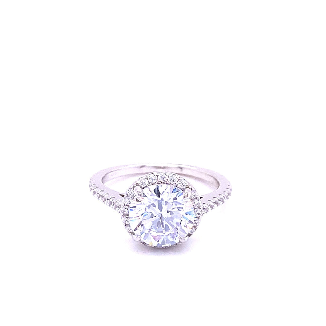 3 Carat Classic Halo Engagement Ring
