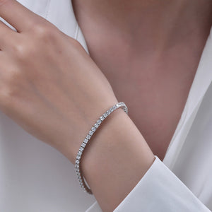 3 Carat Straight Line Tennis Bracelet
