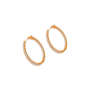 2.50 Carat Skinny Inside Out Hoops