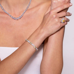 29ctw Princess Cut Tennis Bracelet