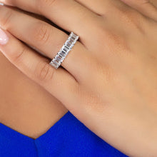 5tcw Emerald Cut Eternity Ring