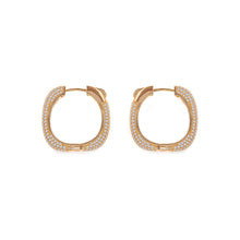 Amore Pave Hoop Earrings