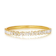 2 Carat Diamond Crystalline Baguette Bangle