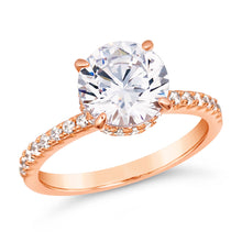 Hidden Halo 1.50 Carat Diamond Crystalline Ring
